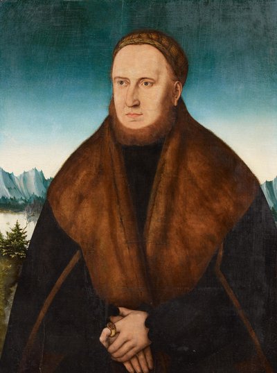 Portrait of a Bearded Man with Cap and Fur-Trimmed Coat by Jan the Elder circle of Brueghel